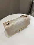 Chanel 22C Classic Quilted Mini Rectangular Gold Ombré