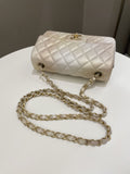 Chanel 22C Classic Quilted Mini Rectangular Gold Ombré