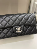 Chanel Classic Quilted Mini Rectangular Black Lambskin