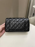 Chanel Classic Quilted Mini Rectangular Black Lambskin