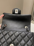 Chanel Classic Quilted Mini Rectangular Black Lambskin