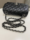 Chanel Classic Quilted Mini Rectangular Black Lambskin