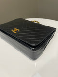 Chanel Vintage Cc Flap Black Black Lambskin