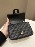 Chanel Classic Quilted Mini Square Black Caviar