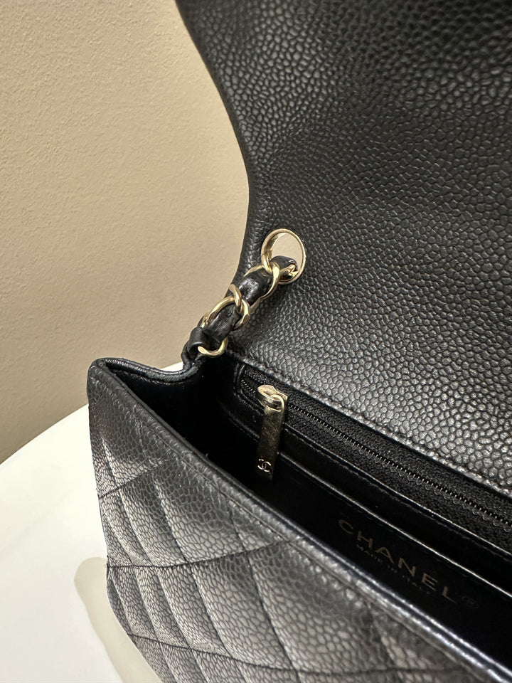 Chanel Classic Quilted Mini Square Black Caviar