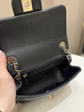 Chanel Classic Quilted Mini Square Black Caviar