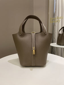 Hermes Picotin Lock PM 18 Etoupe Clemence