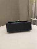 Chanel Quilted Top Handle Mini Rectangular Midnight Iridescent