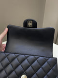 Chanel Quilted Top Handle Mini Rectangular Midnight Iridescent