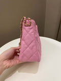 Chanel 22S Hobo Shoulder Bag Mavue Pink Caviar