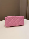 Chanel 22S Hobo Shoulder Bag Mavue Pink Caviar