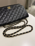 Chanel Classic Quilted Jumbo Single Flap Black Caviar