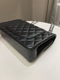 Chanel Classic Quilted Small Double Flap Black Lambskin