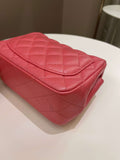 Chanel 18S Classic Quilted Mini Square Pearly Pink Caviar