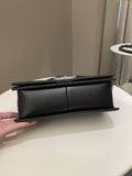Chanel Quilted Boy Old Medium Black Calfskin