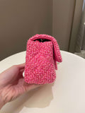 Chanel Classic Mini Rectangular Pink Tweed