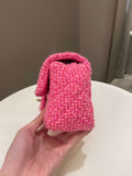 Chanel Classic Mini Rectangular Pink Tweed