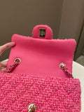 Chanel Classic Mini Rectangular Pink Tweed