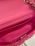 Chanel Classic Mini Rectangular Pink Tweed