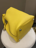 Hermes Picotin Lock PM 18 Jaune De Naples Clemence