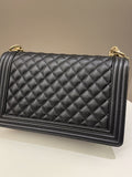 Chanel Quilted New Medium Boy Black Caviar