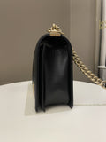 Chanel Quilted New Medium Boy Black Caviar