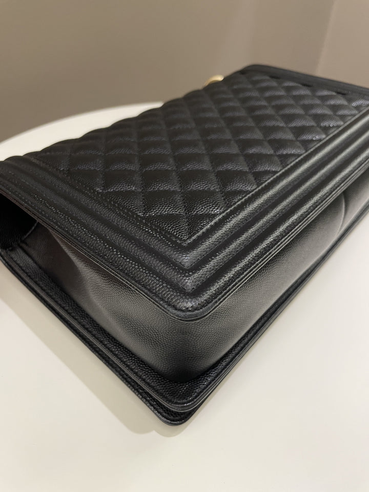 Chanel Quilted New Medium Boy Black Caviar