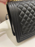 Chanel Quilted New Medium Boy Black Caviar