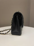 Chanel Classic Quilted Medium Double Flap Black Lambskin