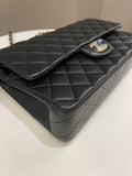 Chanel Classic Quilted Medium Double Flap Black Lambskin