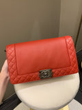 Chanel Boy Reverso Red Calfskin