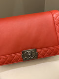 Chanel Boy Reverso Red Calfskin
