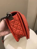 Chanel Boy Reverso Red Calfskin