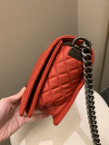 Chanel Boy Reverso Red Calfskin