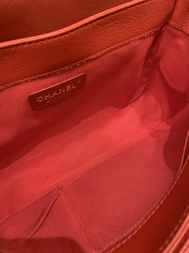 Chanel Boy Reverso Red Calfskin
