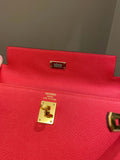 Hermes Kelly Sellier 25 Rouge Tomate Epsom