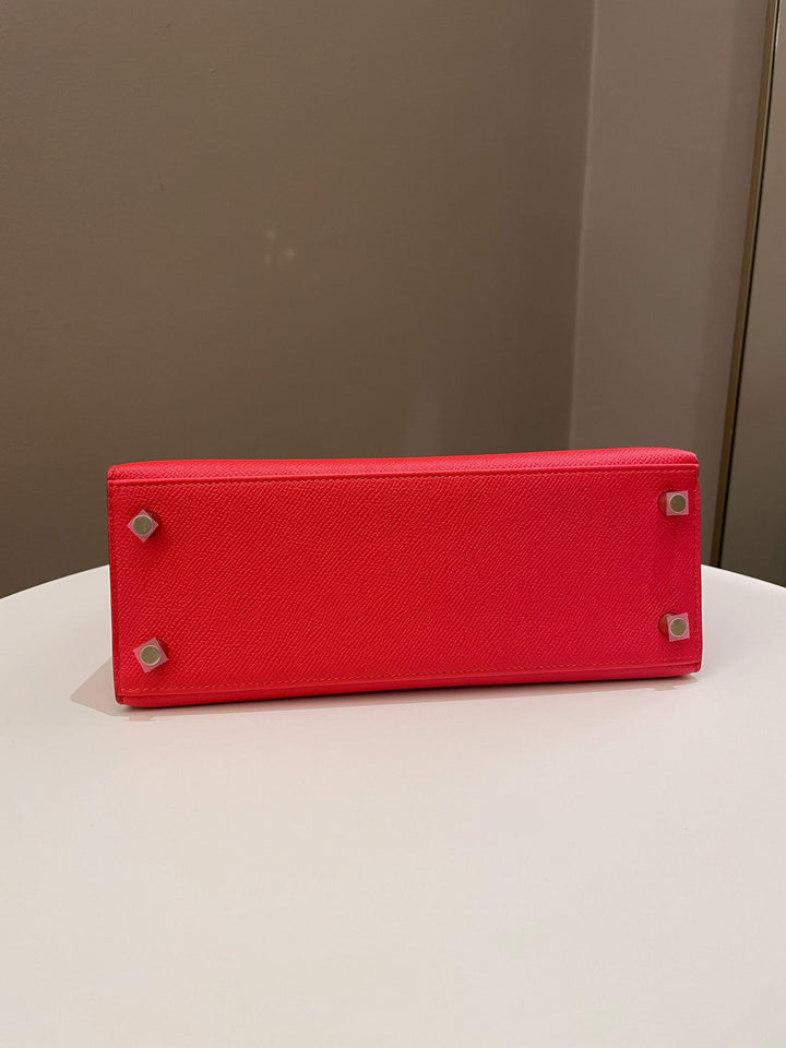 Hermes Kelly Sellier 25 Rouge Tomate Epsom