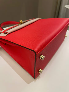 Hermes Kelly Sellier 25 Rouge Tomate Epsom