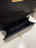 Chanel Quilted Boy Old Medium Black Caviar