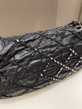 Chanel Ultra Stitch Classic Flap Black Distressed Leather