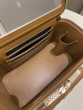 Chanel 23P Business Affinity Top Handle Vanity Rectangular Tan Caviar