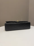 Chanel Classic Quilted Medium Double Flap Black Lambskin