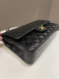 Chanel Classic Quilted Medium Double Flap Black Lambskin
