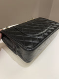 Chanel Classic Quilted Medium Double Flap Black Lambskin