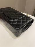 Chanel Classic Quilted Medium Double Flap Black Lambskin