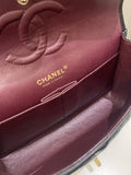Chanel Classic Quilted Medium Double Flap Black Lambskin