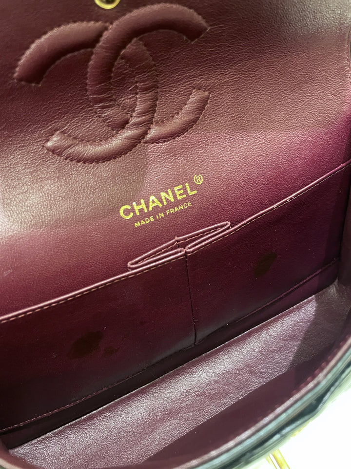 Chanel Classic Quilted Medium Double Flap Black Lambskin