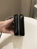 Chanel 19 Quilted Camera Sling Bag Black Lambskin