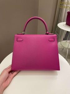 Hermes Kelly Sellier 28 Rose Pourpre Epsom