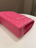 Chanel Classic Quilted Medium Double Flap Bubblegum Pink Caviar